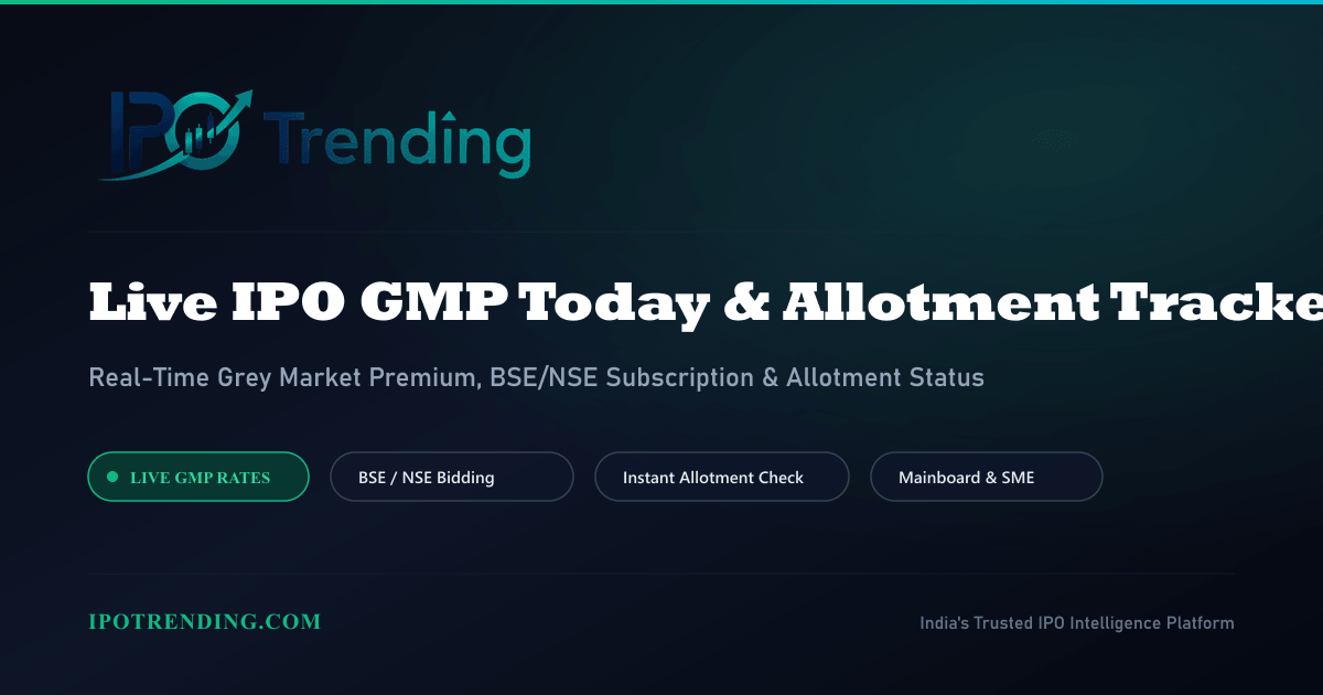 IPO Allotment Status Today Online (23 Oct 2026): Check by PAN on Link ...